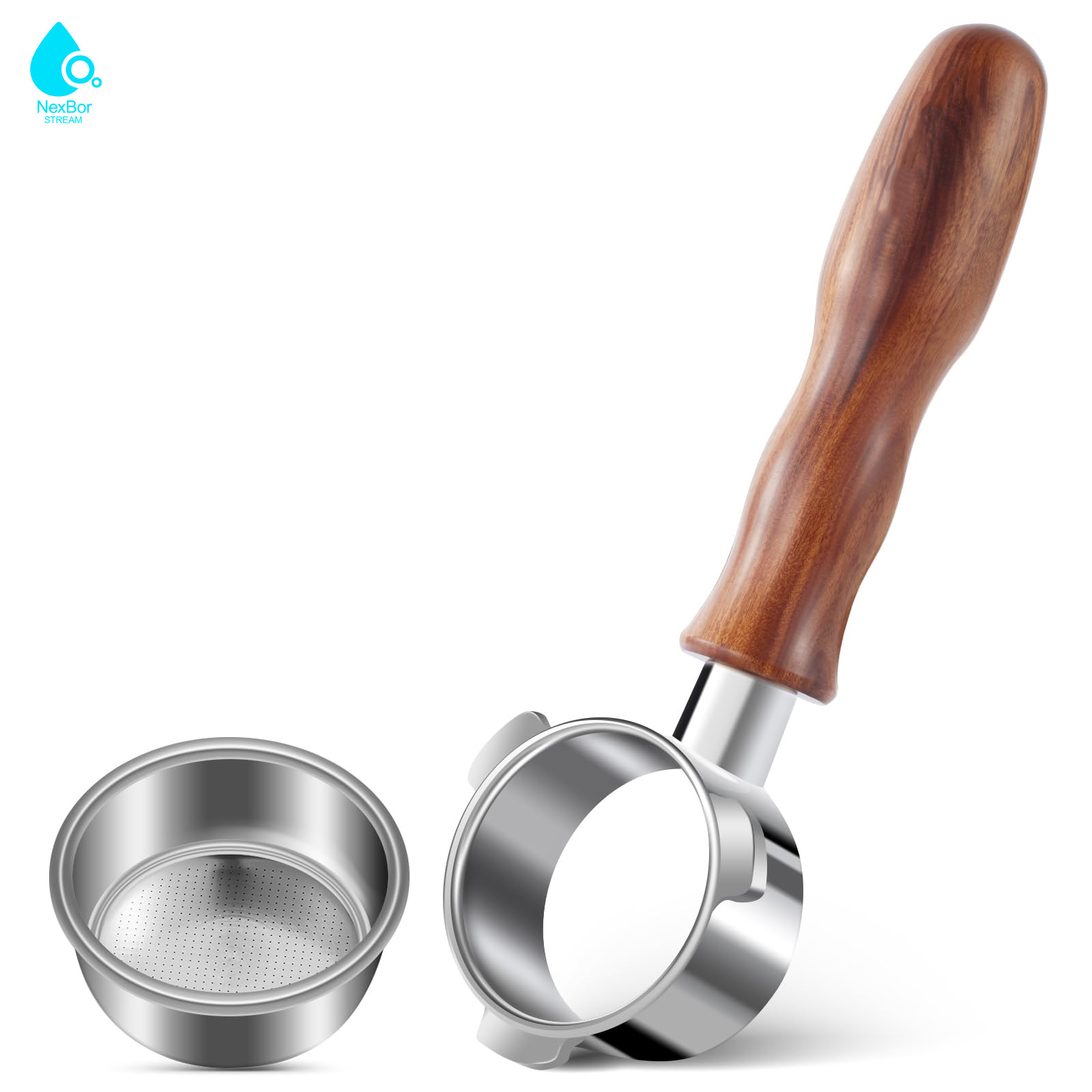Breville Espresso Barista Touch - 54mm Bodenloser Siebträger mit 3 Ohrn,