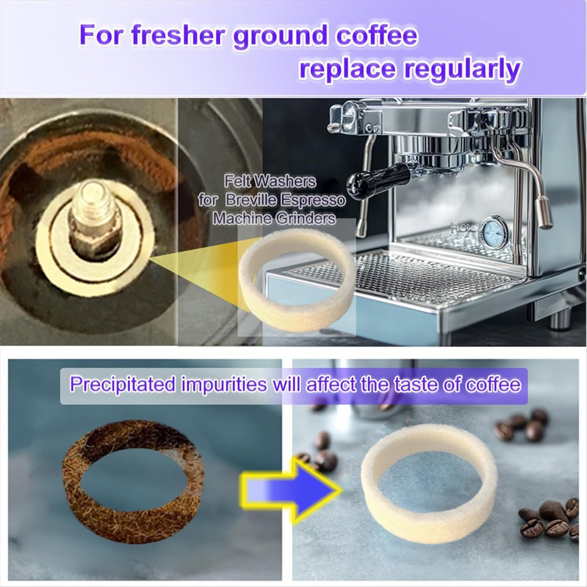 (A64E) 6-teilige Filzunterlegs – Breville Espresso Bes870 Bewertung und Preis