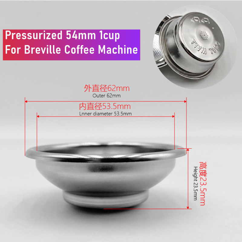 54 mm zweilagiger Druckfilterk – Breville Espresso Bes870 Bewertung und Preis