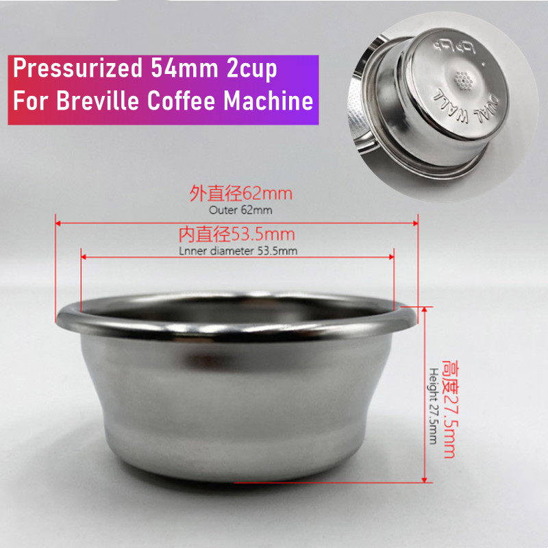 54 mm zweilagiger Druckfilterk – Breville Espresso Bes870 Bewertung und Preis